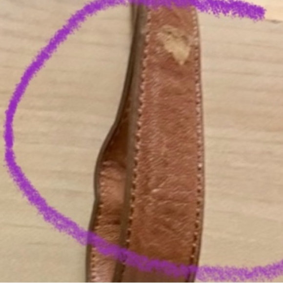 Tory Burch Adorable Alice Purple and Brown Adjustable Quilted Nylon Bag GUC - Picture 3 of 10